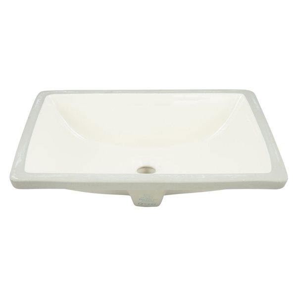 American Imaginations Undermount Sink Set - 18.25-in - Ceramic - Biscuit