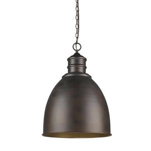 Acclaim Lighting Colby 17.5-in Oil Rubbed Bronze 1-Light Pendant