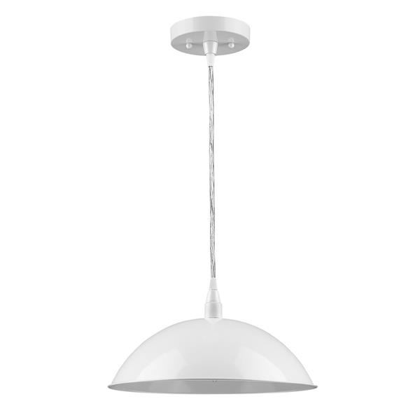 Acclaim Lighting Layla White 1-Light Pendant Light