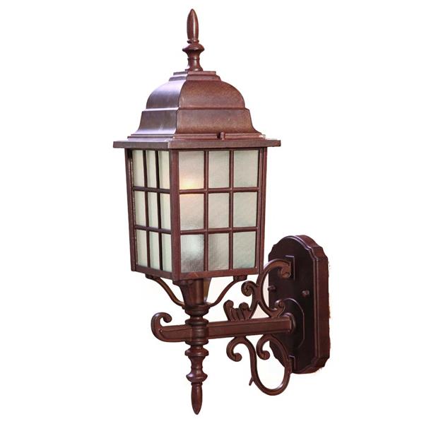 Acclaim Lighting Nautica 18.5-in Burled Walnut Upward Outdoor Wall Lantern