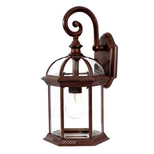 Acclaim Lighting Dover 16-in Burled Walnut 1-Light Outdoor Wall Lantern