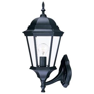 Acclaim Lighting Richmond 21.5-in Matte Black Clear Beveled Upward Outdoor Wall Lantern