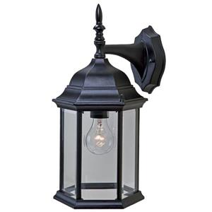 Acclaim Lighting Craftsman 2 15.5-in Matte Black 1-Light Outdoor Wall Lantern