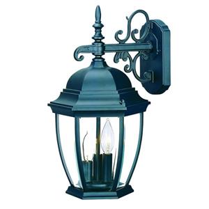 Acclaim Lighting Wexford 17.5-in Matte Black 3-Light Outdoor Wall Lantern