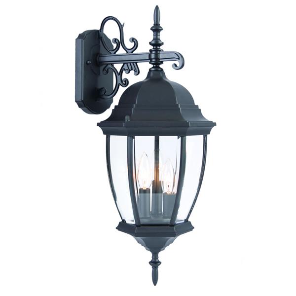 Acclaim Lighting Wexford 22.5-in Matte Black 3-Light Outdoor Wall Lantern