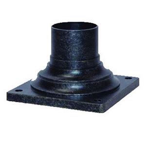 Acclaim Lighting 6-in Matte Black Stone Outdoor Light Post Base