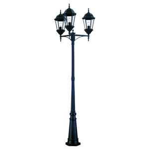 Acclaim Lighting Matte Black 3-Light Richmond Outdoor Lantern and Post