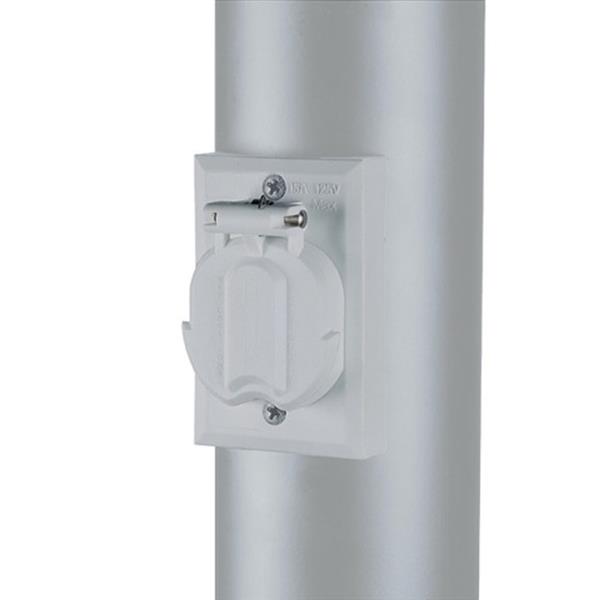 Acclaim Lighting Gloss White Outdoor Outlet for Light Post