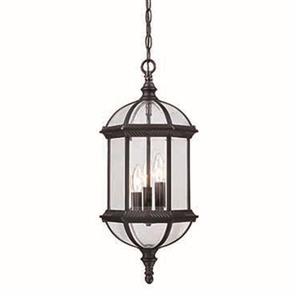 Acclaim Lighting Dover 22.25-in x 	9.75-in Matte Black 3 Light Hanging Outdoor Lantern