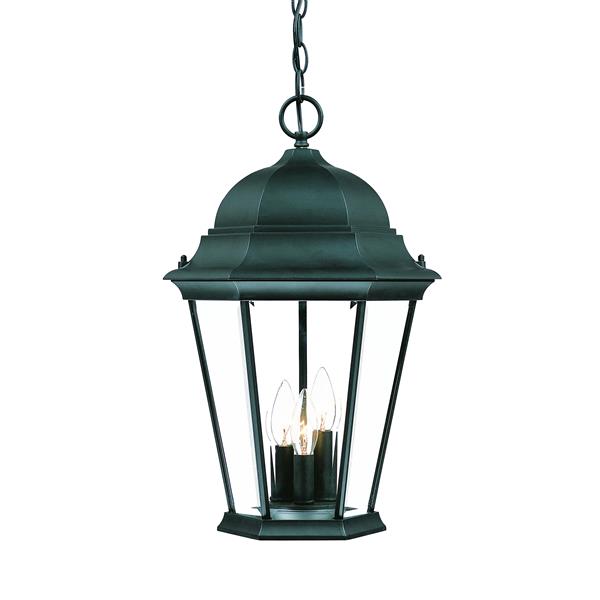 Acclaim Lighting Richmond 18.50-in x 12.25-in Matte Black 3 Light Outdoor Hanging Lantern