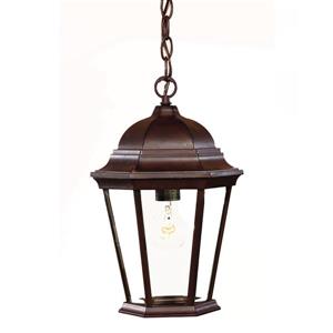 Acclaim Lighting Richmond 14.00-in x 9.50-in Burled Walnut 1 Light Outdoor Hanging Lantern