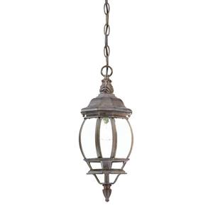 Acclaim Lighting Chateau 17.50-In x 6.25-In Burled Walnut 1 Light Hanging Outdoor Lantern