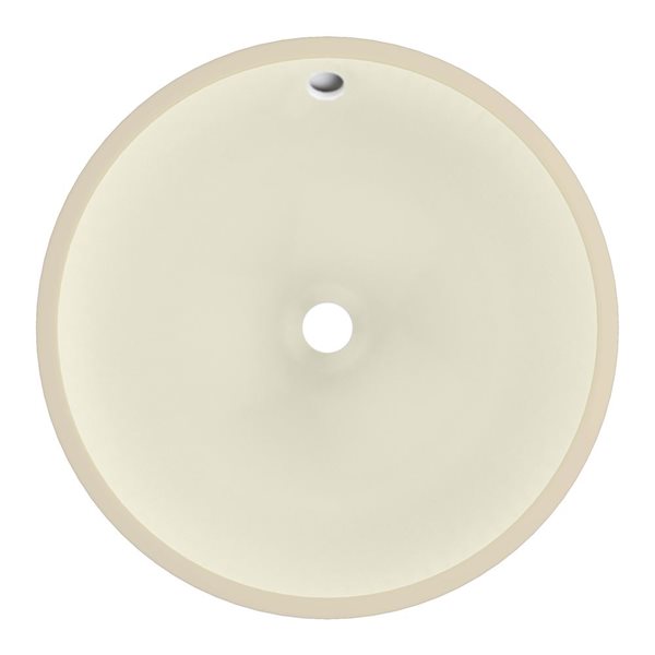 American Imaginations 16-in W Round Undermount Sink Set Oil-Rubbed Bronze/Biscuit