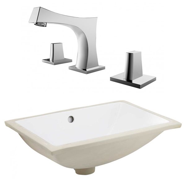 American Imaginations 20 75 In Ceramic White Undermount Sink Set With   330599375 MainImage 001 L 