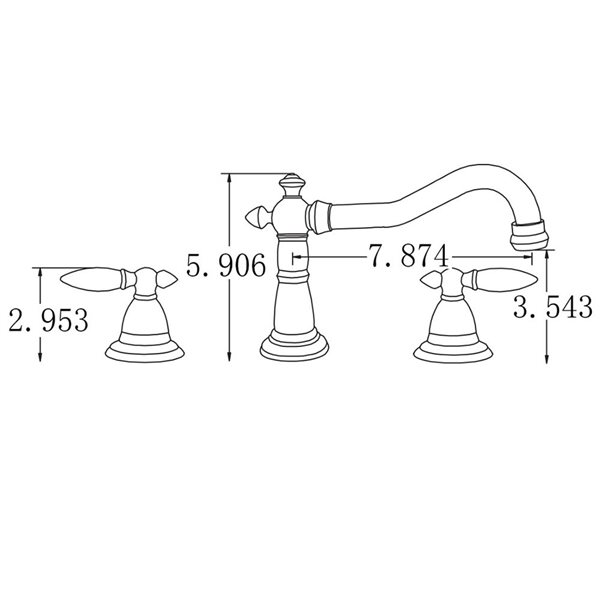 American Imaginations 15.25-in. W Round Undermount Sink Set in White - Chrome Hardware with 3H8-in. CUPC Faucet