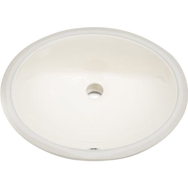 American Imaginations 19.75-in Ceramic Biscuit Undermount Sink Set