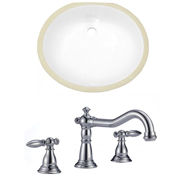 American Imaginations 19 5 In Ceramic White Undermount Sink Set AI   330599746 MainImage 001 L 