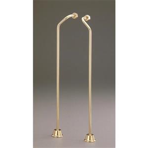 Cheviot Water Supply Lines for Wall Mount Faucets - Polished Brass