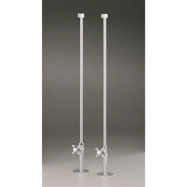 Cheviot Water Supply Lines for Rim Mount Fillers - Brushed Nickel