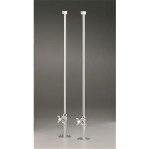 Cheviot Water Supply Lines for Rim Mount Fillers - Brushed Nickel