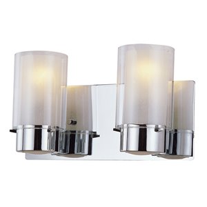 DVI Essex Modern Vanity Light - 2-Light - Chrome