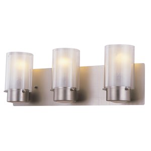 DVI Essex Modern Vanity Light - 3-Light - Buffed Nickel