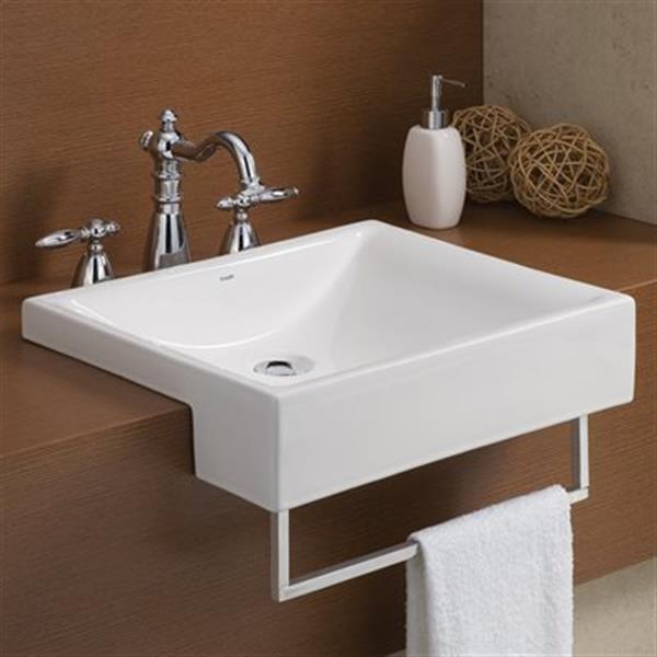 Cheviot Pacific Semi-Cassa Bathroom Sink - White