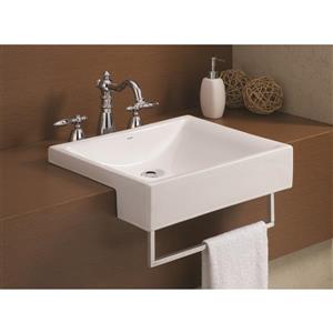 Cheviot Pacific Semi-Cassa Bathroom Sink - White