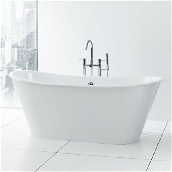 Cheviot Iris Freestanding Soaking Bathtub - 68" x 28" - White