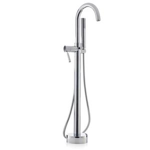 Cheviot Contemporary Bathtub Filler and Hand Shower - Brushed Nickel