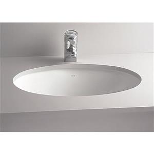 Cheviot Undermount Bathroom Sink - 20 1/4" x 15" - White