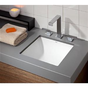 Cheviot Square Undermount Bathroom Sink - White