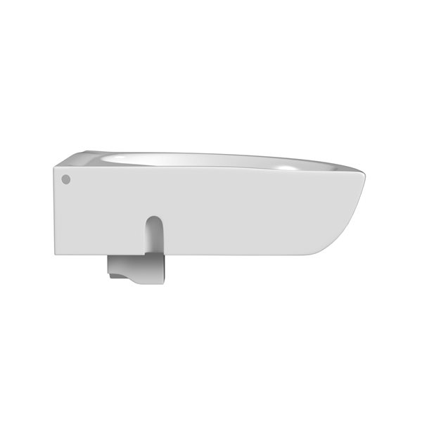 Cheviot Wall Mount Corner Bathroom Sink - White