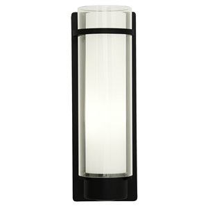 DVI Essex Modern Large 1-Light Wall Sconce - 5-in - Graphite Grey