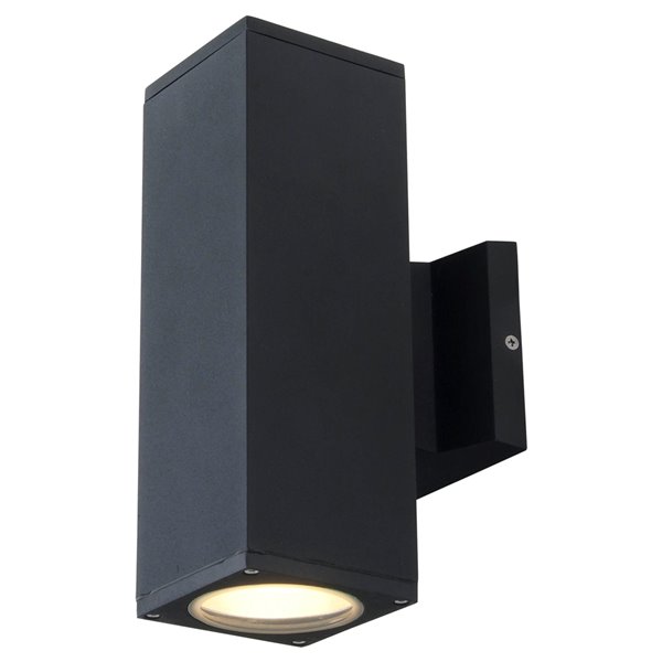 DVI Summerside 2-Light Hardwired Outdoor Wall Sconce - 10.25-in - Black