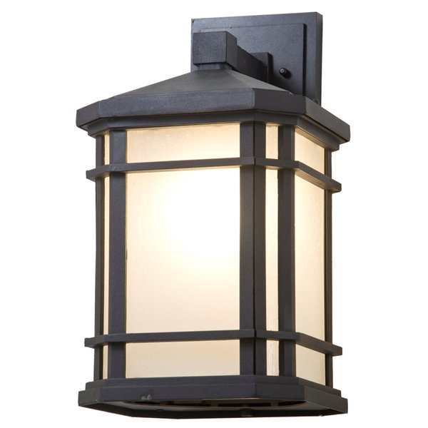 DVI Cardiff Hardwired Outdoor Wall Sconce - 15.75-in - Black