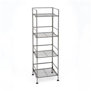 Vancouver Classics SHE04125B 4-Tier Iron Folding Shelf,SHE04