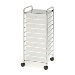 Vancouver Classics SHE16210B 10-Drawer Organizer Cart,SHE162