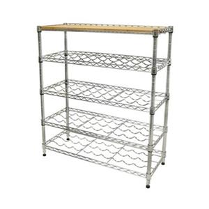 Porte-bouteilles de vin Seville, 5 tablettes, 33,75" x 40,5", métal