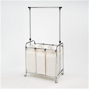 Vancouver Classics WEB153 3-Bag Laundry Sorter with Hanging