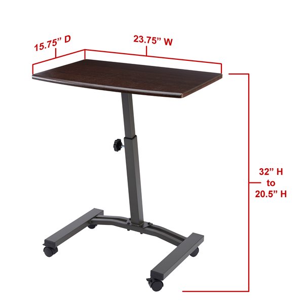 Vancouver Classics WEB162 Mobile Laptop Desk Cart,WEB162