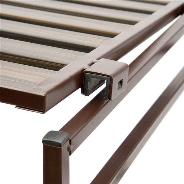 Vancouver Classics 3-Tier Resin Slat Utility Shoe Rack, 2-Pack