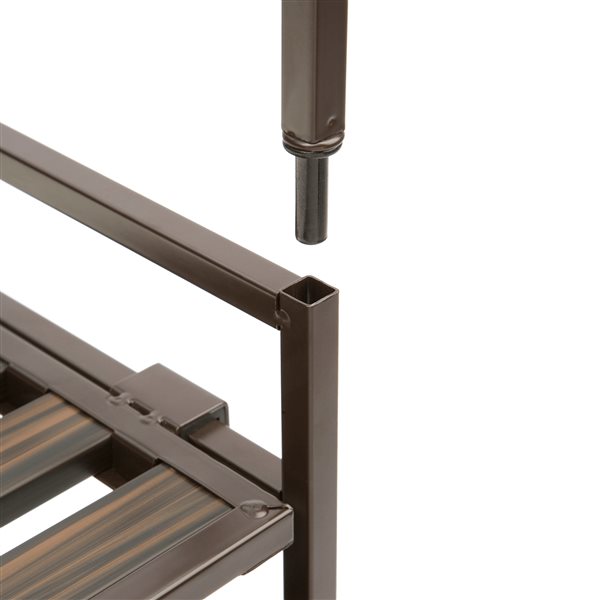 Vancouver Classics 3-Tier Resin Slat Utility Shoe Rack, 2-Pack