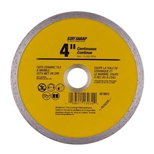 EAB Tool Co. 4-in Continuous Yellow Diamond Blade,2130312
