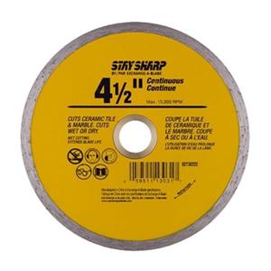 EAB Tool Co. 4 1/2-in Continuous Yellow Diamond Blade,213032