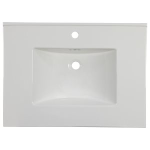 Ens. de cuisine Flair, évier simple, 30,75", blanc