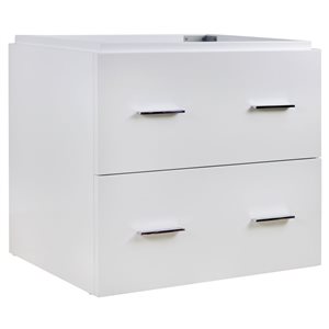 American Imaginations Xena 23.25-in White Bathroom Vanity Cabinet Set