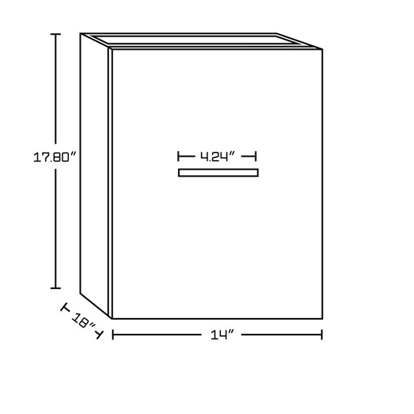 American Imaginations Xena Farmhouse Vanity Set  - Single Sink - 36.75-in - Gray