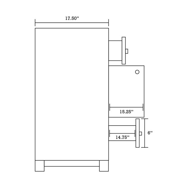 American Imaginations Elite 35.5-in Brown Single Sink Bathroom Vanity with White Ceramic Top