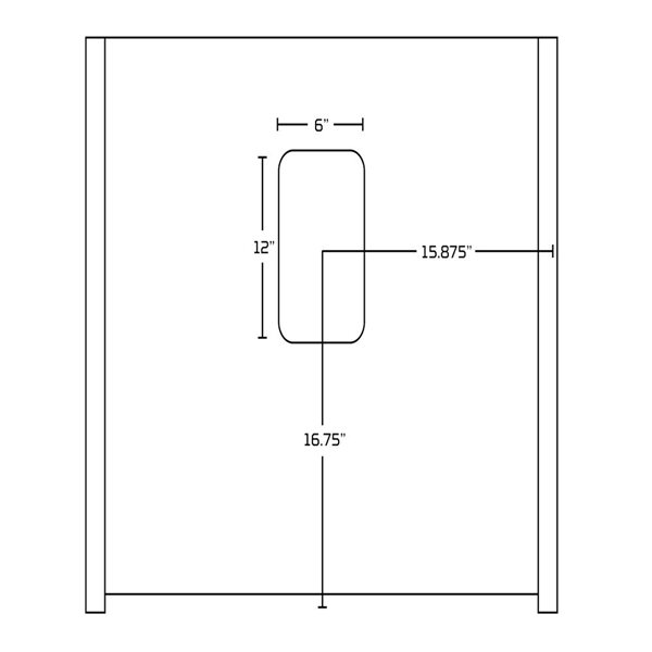American Imaginations Elite 31.75-in Single Sink Brown Bathroom Vanity with White Marble Top